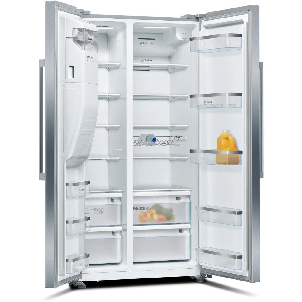Bosch KAD93AIERG Series 6 Plumbed American Fridge Freezer Stainless Steel - E Rated