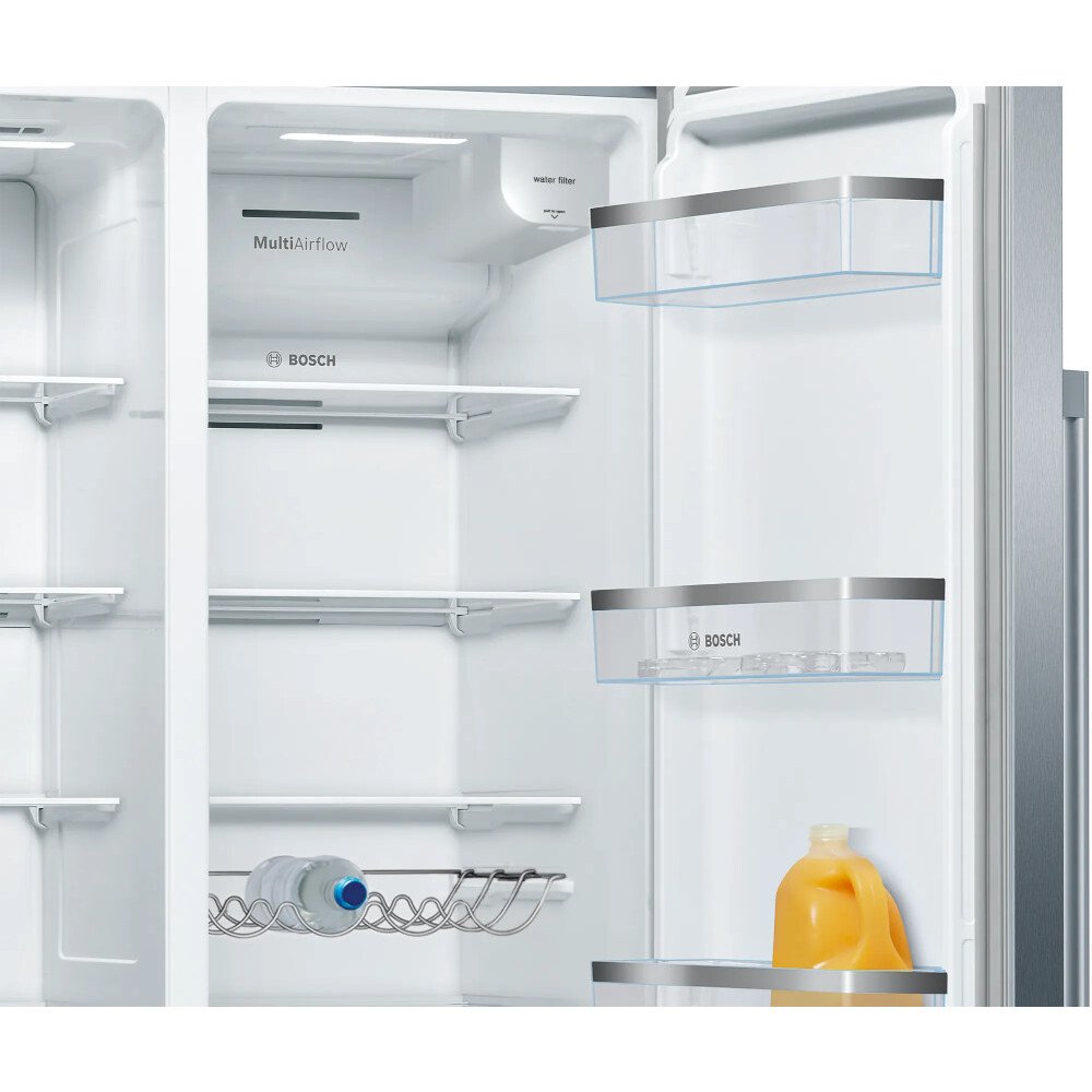 Bosch KAD93AIERG Series 6 Plumbed American Fridge Freezer Stainless Steel - E Rated