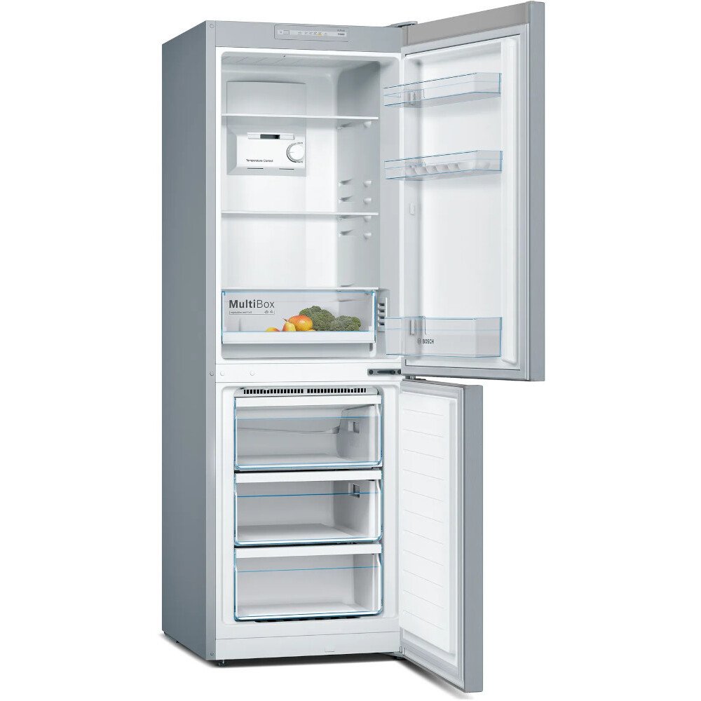 Bosch KGN33NLEBG Series 2 Freestanding No Frost Fridge Freezer Stainless Steel
