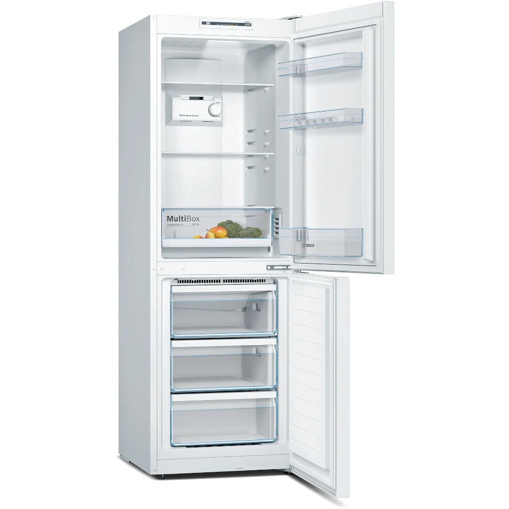 Bosch KGN33NWEBG Series 2 Freestanding No Frost Fridge Freezer White - E Rated