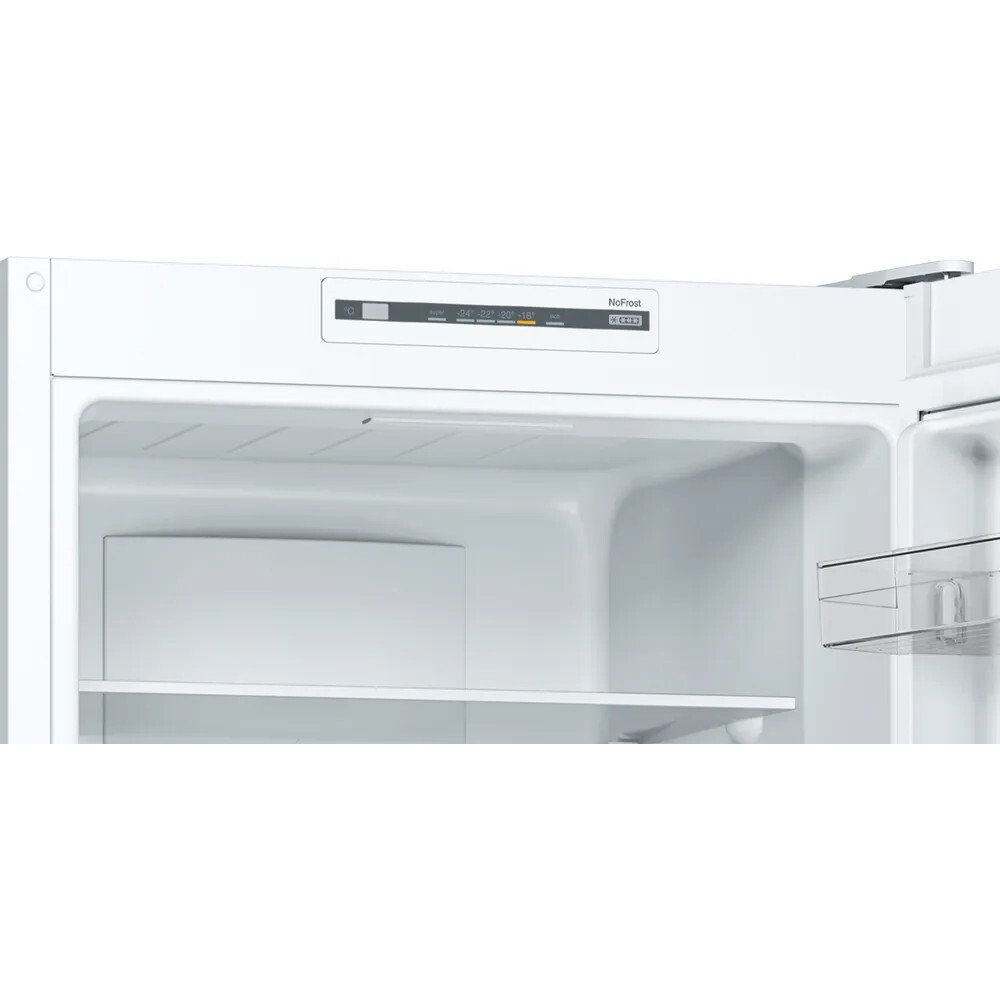 Bosch KGN33NWEBG Series 2 Freestanding No Frost Fridge Freezer White - E Rated