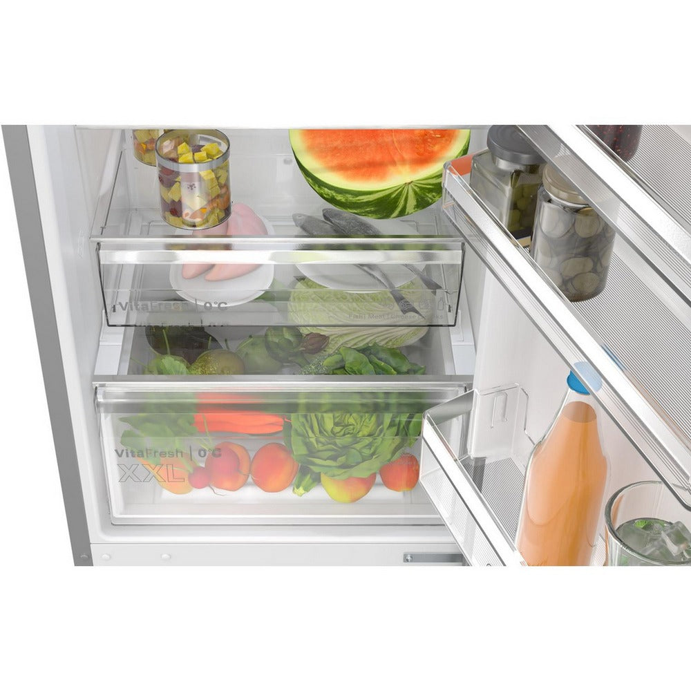 Bosch KGN392LAGG Series 4 60cm Total No Frost Fridge Freezer Stainless Steel