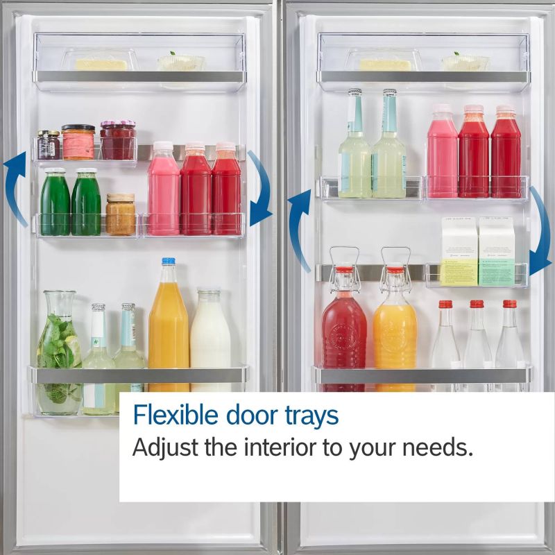 Bosch KGN39AWCTG Series 6 Freestanding Frost Free Fridge Freezer White - C Rated