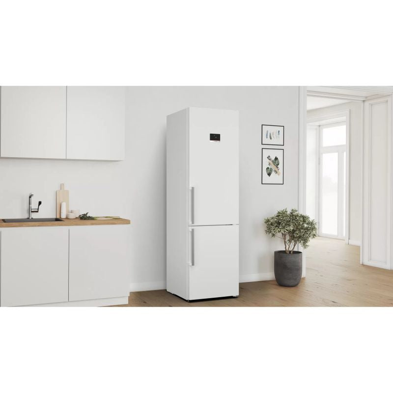 Bosch KGN39AWCTG Series 6 Freestanding Frost Free Fridge Freezer White - C Rated