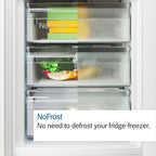 Bosch KGN39AWCTG Series 6 Freestanding Frost Free Fridge Freezer White - C Rated