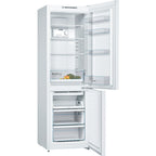 Bosch Series 2 KGN36NWEAG 186cm Freestanding Frost Free Fridge Freezer White - E Rated