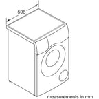 Bosch WNC254ARGB Series 8 10.5+6kg Washer Dryer with 1400 Spin Graphite - D Rated