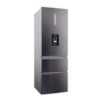 Haier HTW5618EWMP Frost Free Fridge Freezer Dark Inox