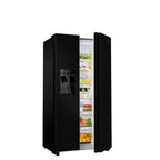 Hisense RS694N4TBE American Style Fridge Freezer Black