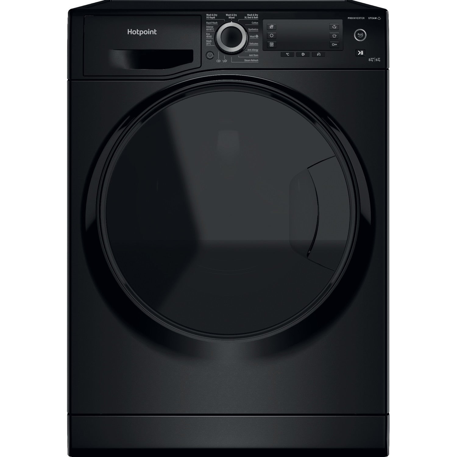 Hotpoint NDD86448BDAUK 8+6kg ActiveCare 1400 Spin Washer Dryer Black