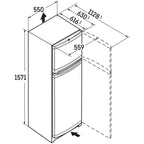 Liebherr Comfort CTE2931 55cm 270L Top Mount Freestanding Fridge Freezer White