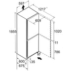 Liebherr Plus CBNC5223 60cm BioFresh No Frost Fridge Freezer White