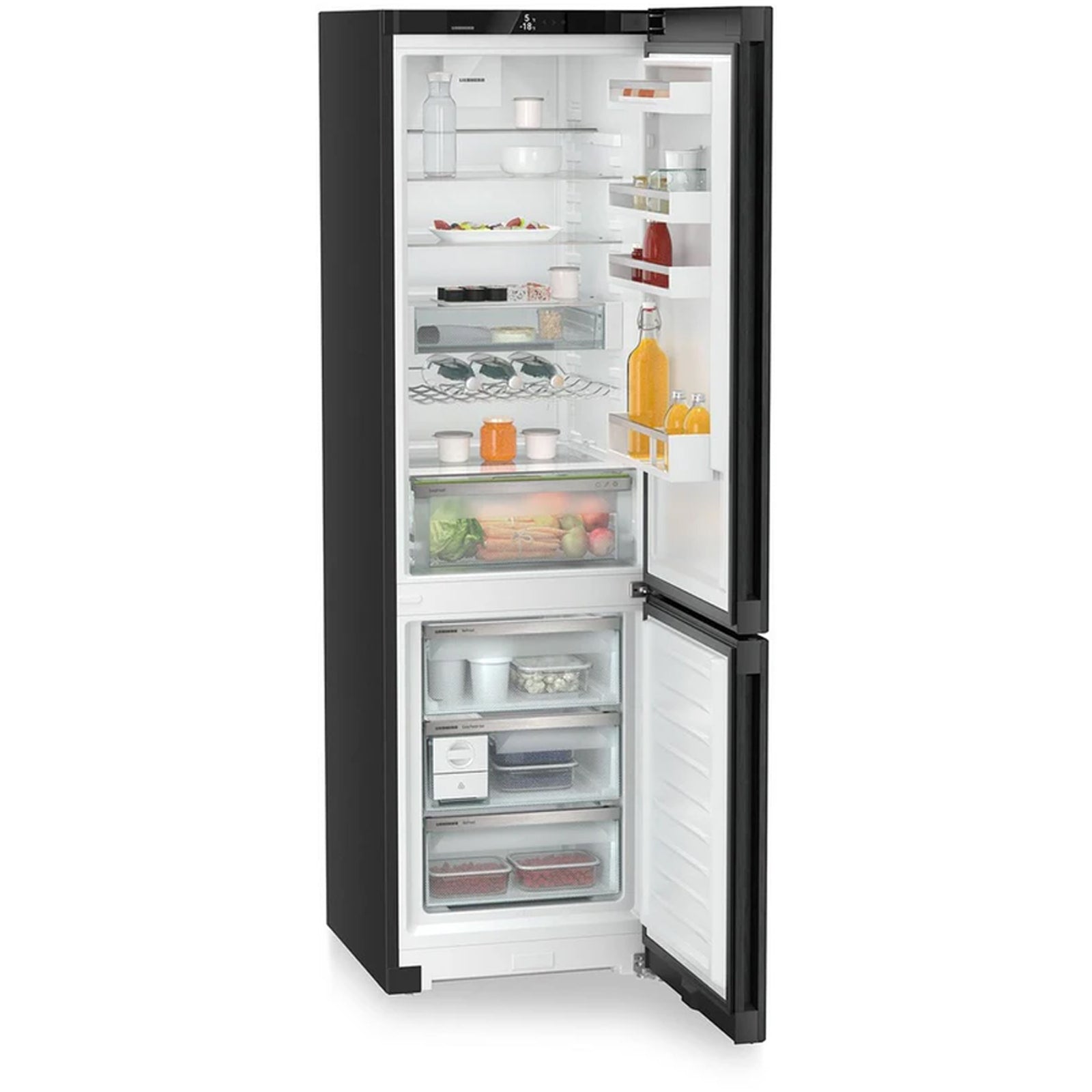 Liebherr Plus CNBDA5723 60cm Easy Fresh No Frost Fridge Freezer Black