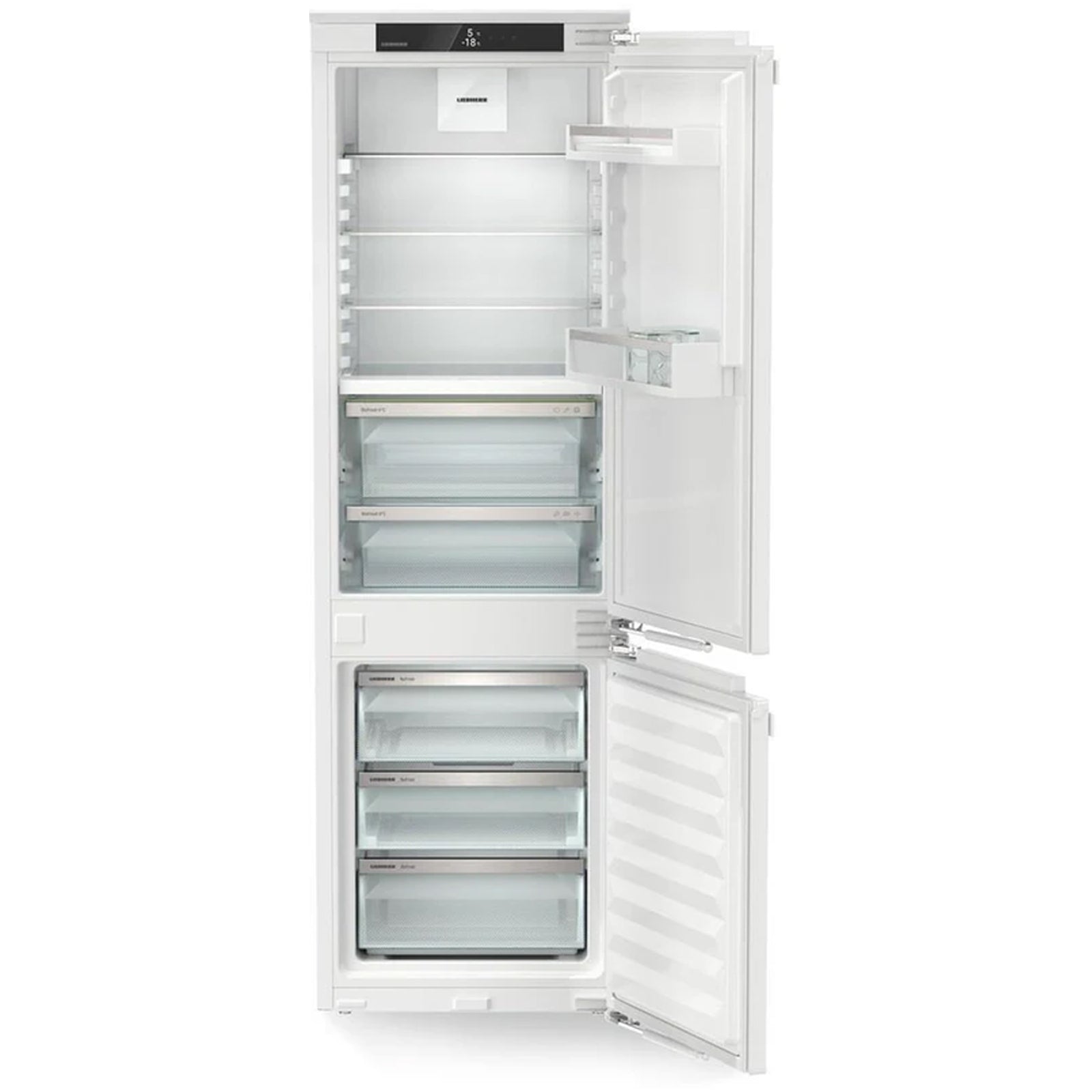 Liebherr Plus ICBNDI5123 178cm 244L Bio Fresh No Frost Built in Fully Integrated Fridge Freezer White