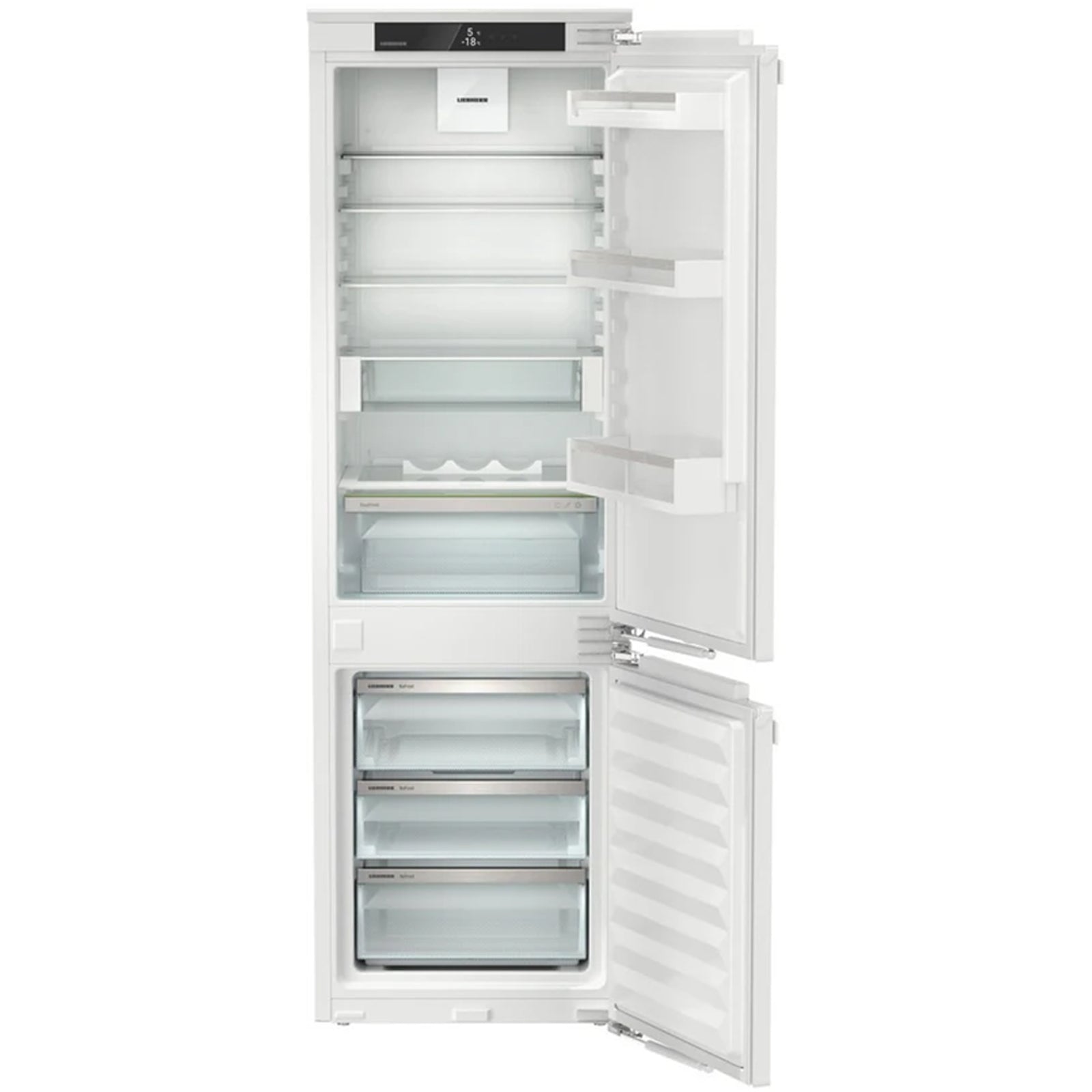 Liebherr Plus ICND5123 178cm Easy Fresh No Frost Built in Fully Integrated Fridge Freezer White