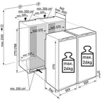 Liebherr Plus IXRF5125 Bio Fresh No Frost Fully Integrated Fridge Freezer