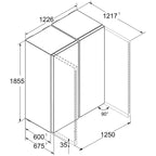 Liebherr Plus XRF5220 667L Freestanding Easy Fresh No Frost Side by Side Fridge Freezer White