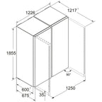 Liebherr Plus XRFSF5245 660L Freestanding No Frost Side by Side Fridge Freezer Silver