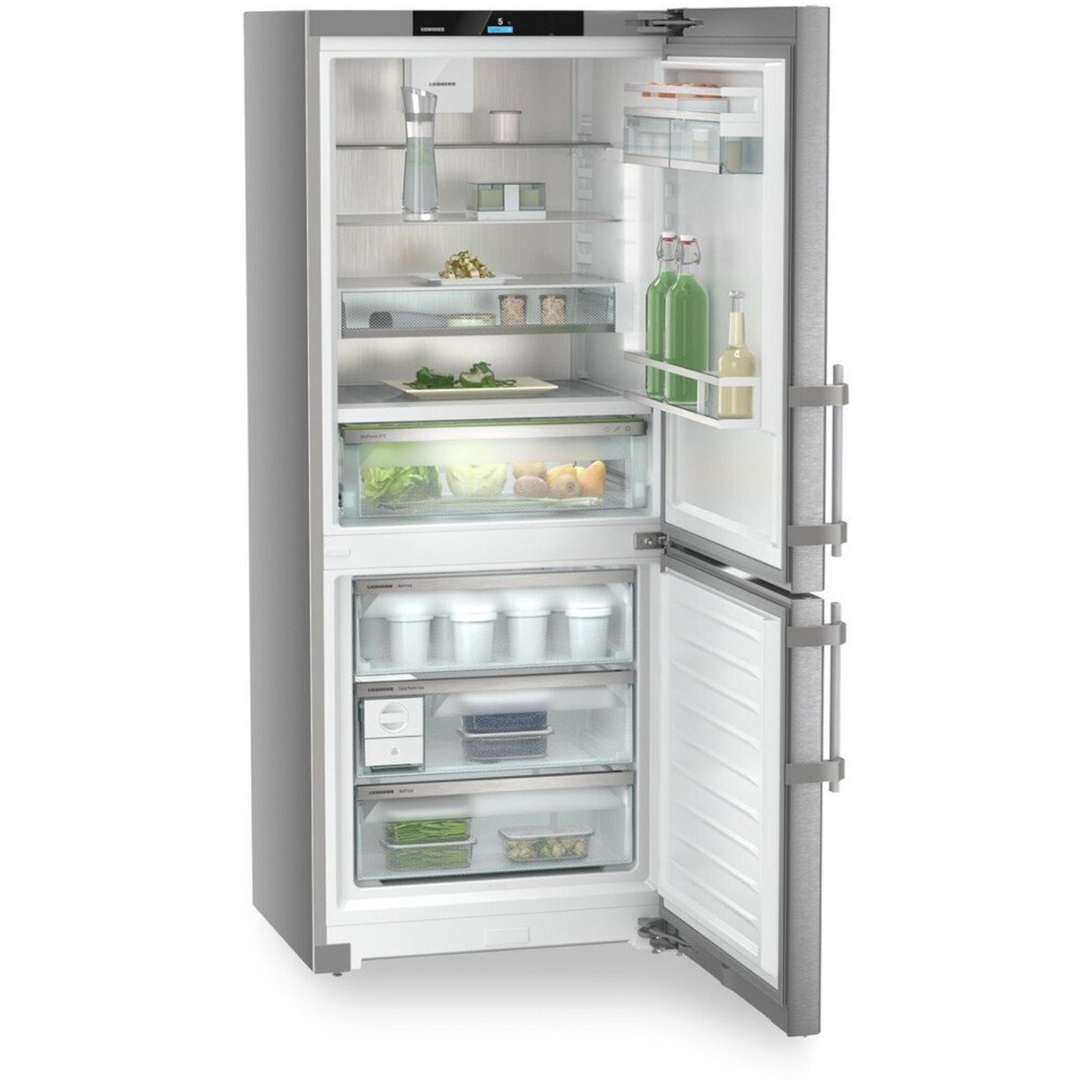 Liebherr Prime CBNSDC765I BioFresh No Frost Fridge Freezer Stainless Steel