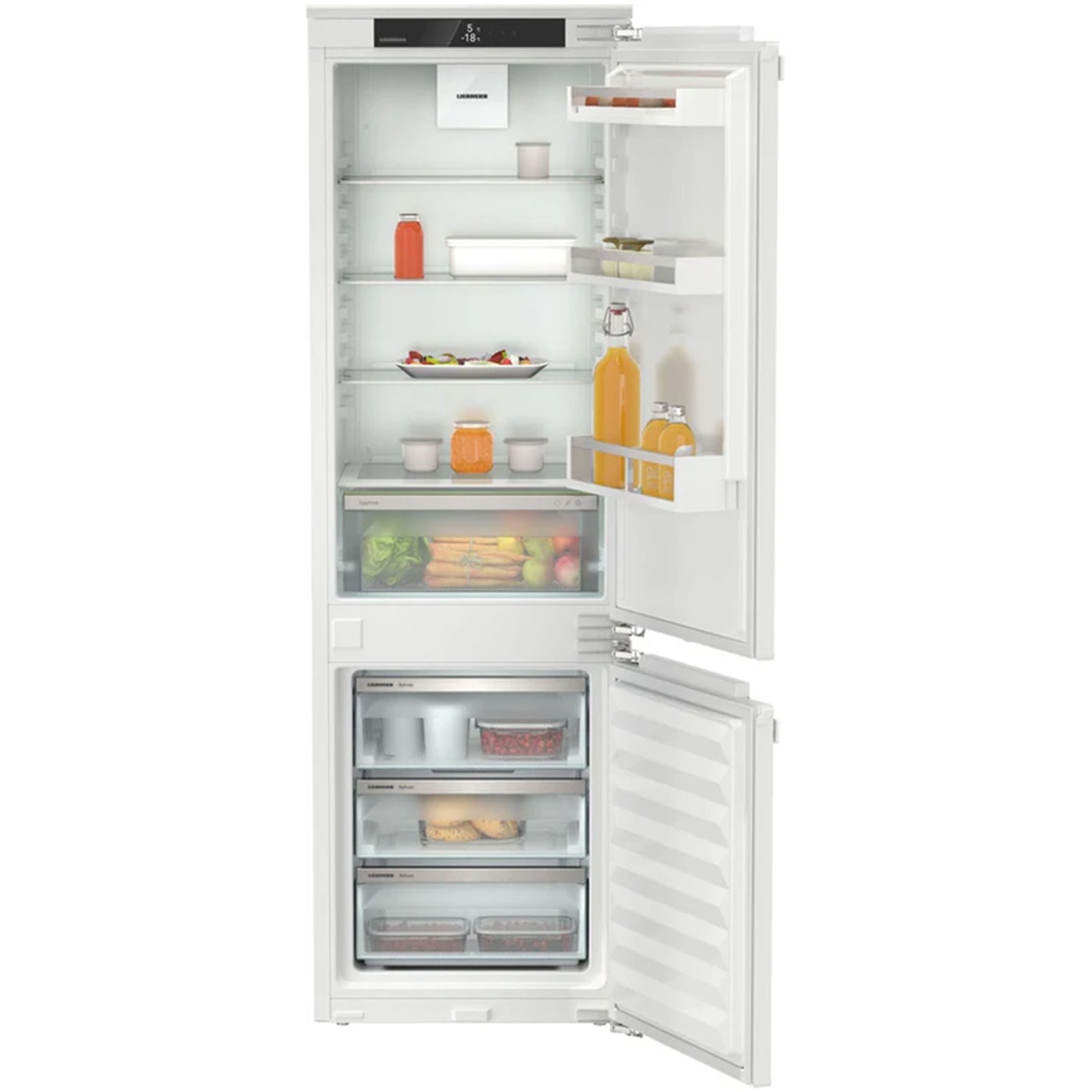 Liebherr Pure ICNC5103 Fully Integrated fridge-freezer with EasyFresh and NoFrost
