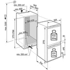 Liebherr Pure ICNC5103 Fully Integrated fridge-freezer with EasyFresh and NoFrost