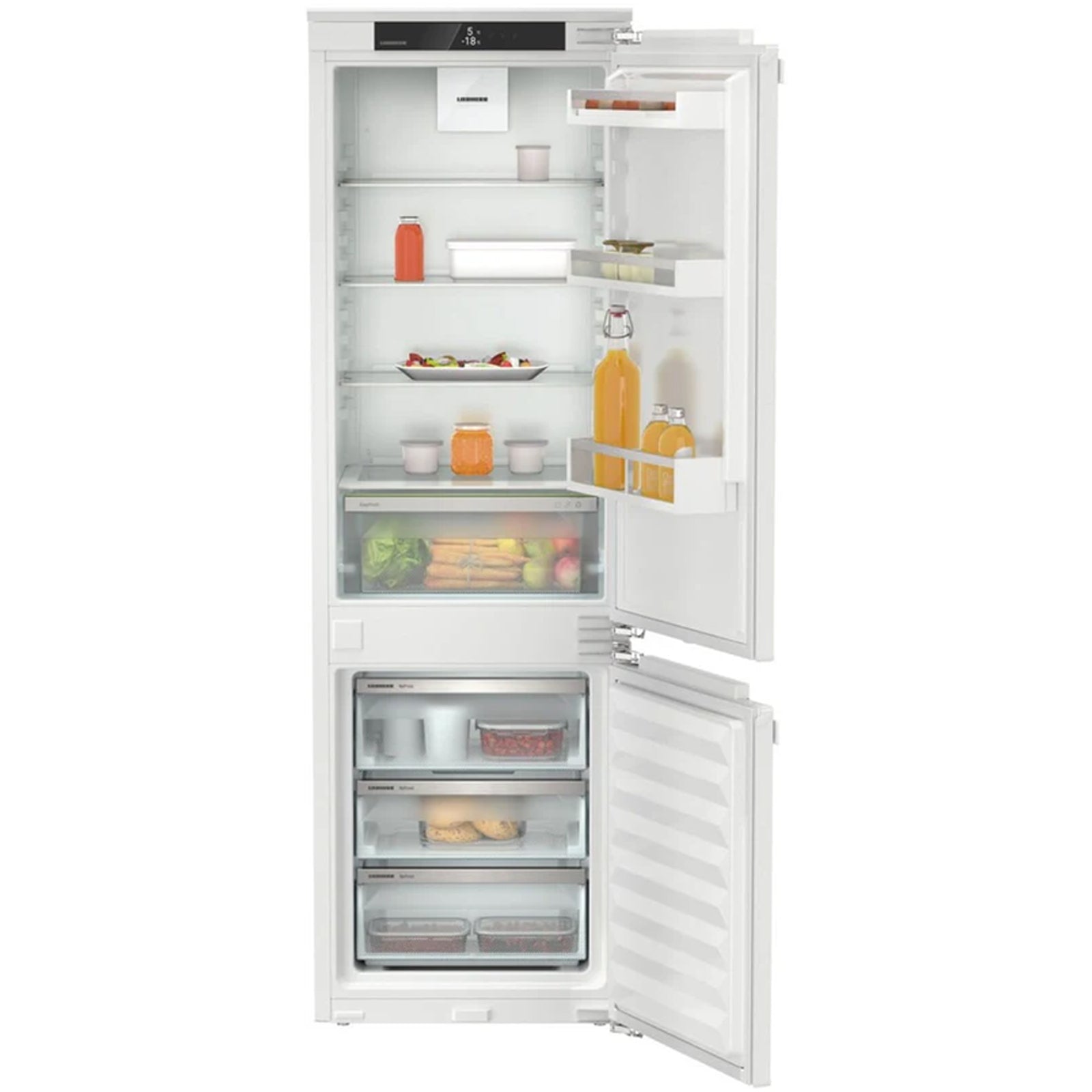 Liebherr Pure ICNE5103 178cm 253L Easy Fresh No Frost Built in Fridge Freezer