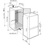 Liebherr Pure ICSE5103 178cm Easy Fresh Smart Frost Built in Fridge Freezer