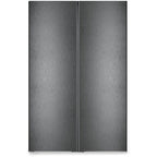 Liebherr XRFBD5220 677L Freestanding No Frost Black Side by Side Fridge Freezer in Black Steel