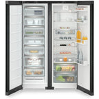 Liebherr XRFBD5220 677L Freestanding No Frost Black Side by Side Fridge Freezer in Black Steel