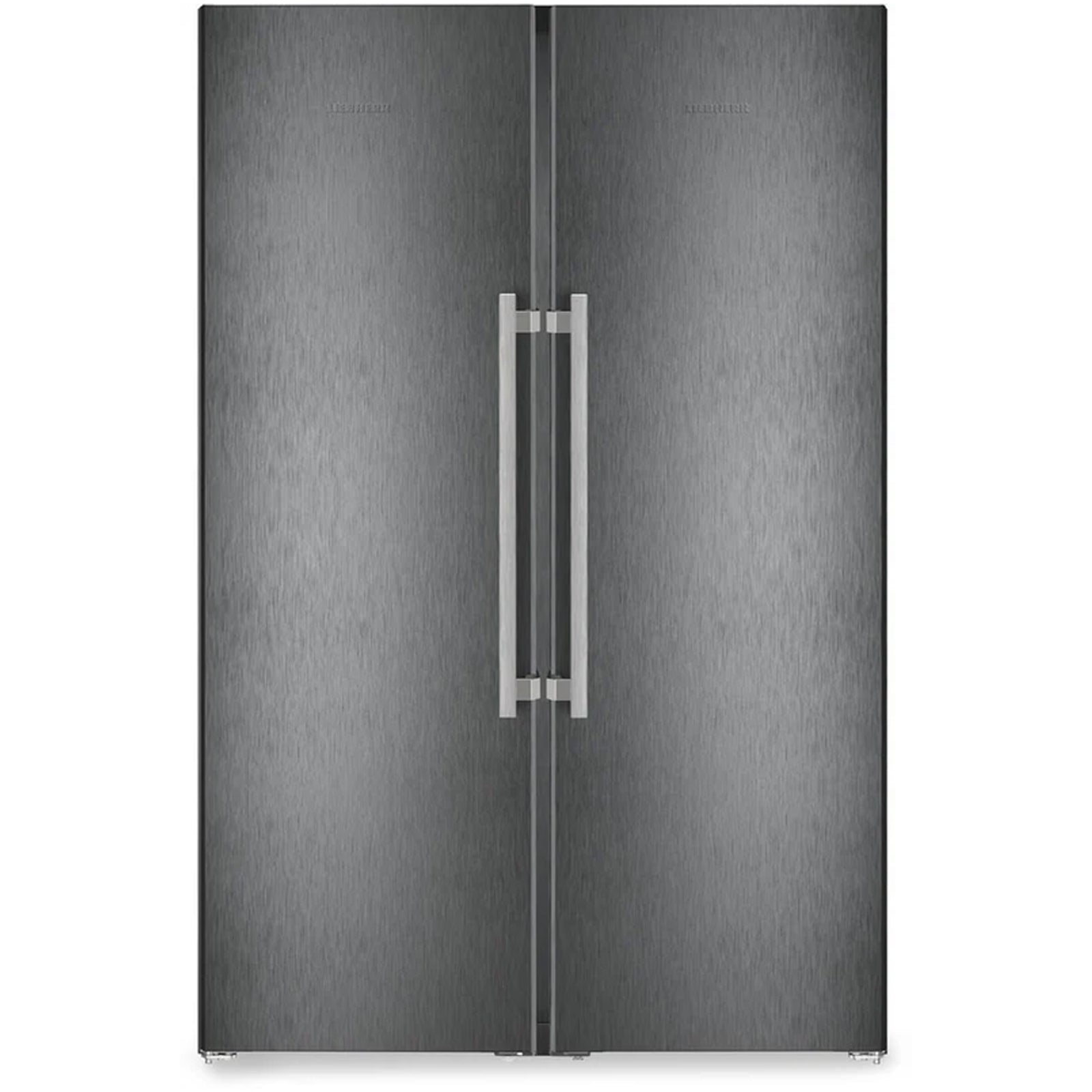 Liebherr XRFBS5295 665L No Frost Freestanding Side by Side Fridge Freezer with Ice Maker in Black Steel