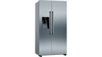 Neff N70 KA3923IE0G Frost Free Freestanding American Fridge Freezer Stainless Steel