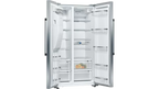 Neff N70 KA3923IE0G Frost Free Freestanding American Fridge Freezer Stainless Steel