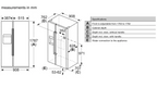Neff N70 KA3923IE0G Frost Free Freestanding American Fridge Freezer Stainless Steel