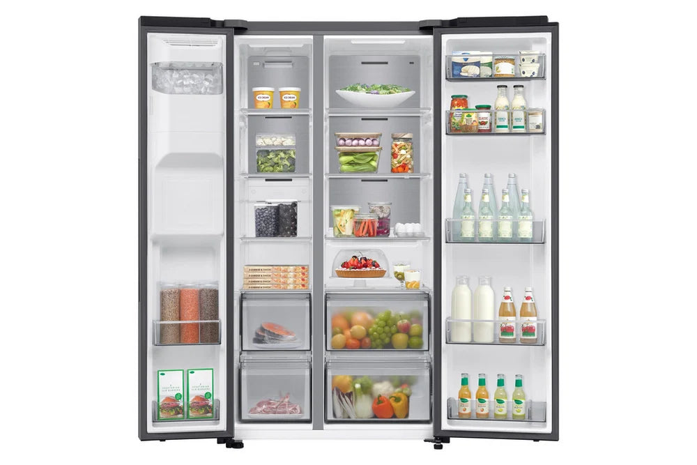 Samsung RS70F64KETEU Series 6 Bespoke AI 91cm Side by Side American Style Fridge Freezer in Silver