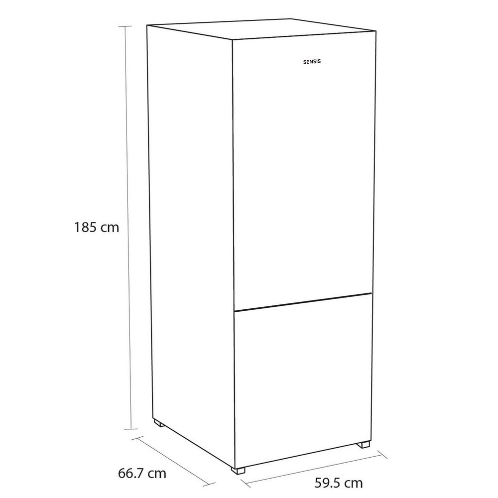Sensis RFCMF0160EW Freestanding Frost Free 60cm Fridge Freezer White